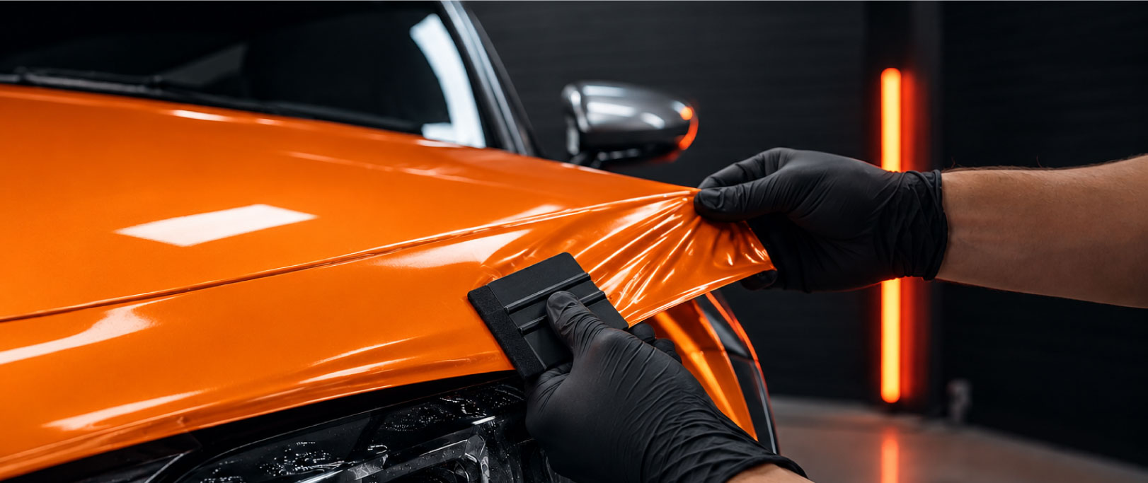 Color wrap film · In use
